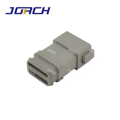 12 suorakaiteen muotoista liitintä Deustch-liitin autojen vedenpitävä johdin sähkökotelot liitin Harmaa DT04-12P-E008